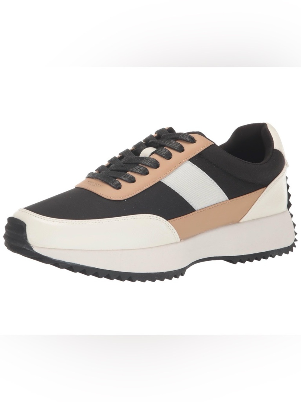 Dolce Vita Bettie Black, White & Tan Women's Low-Top Sneakers